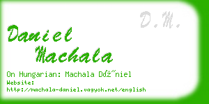 daniel machala business card